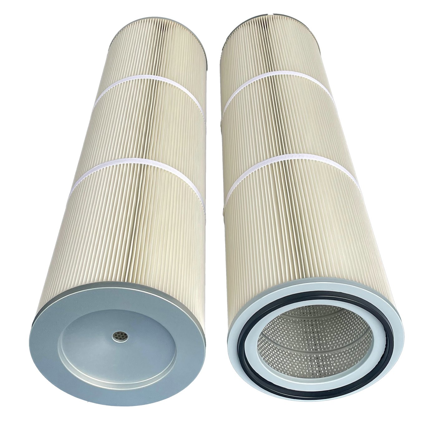 Cylindrical Polyester Filter Cartridge for Industrial Dust Collectors | High Efficiency & Customizable