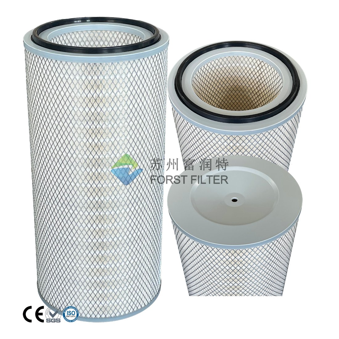 Forst High Efficiency Industrial Dust Collector Replacement Filter Cellulose Filter Cartridge