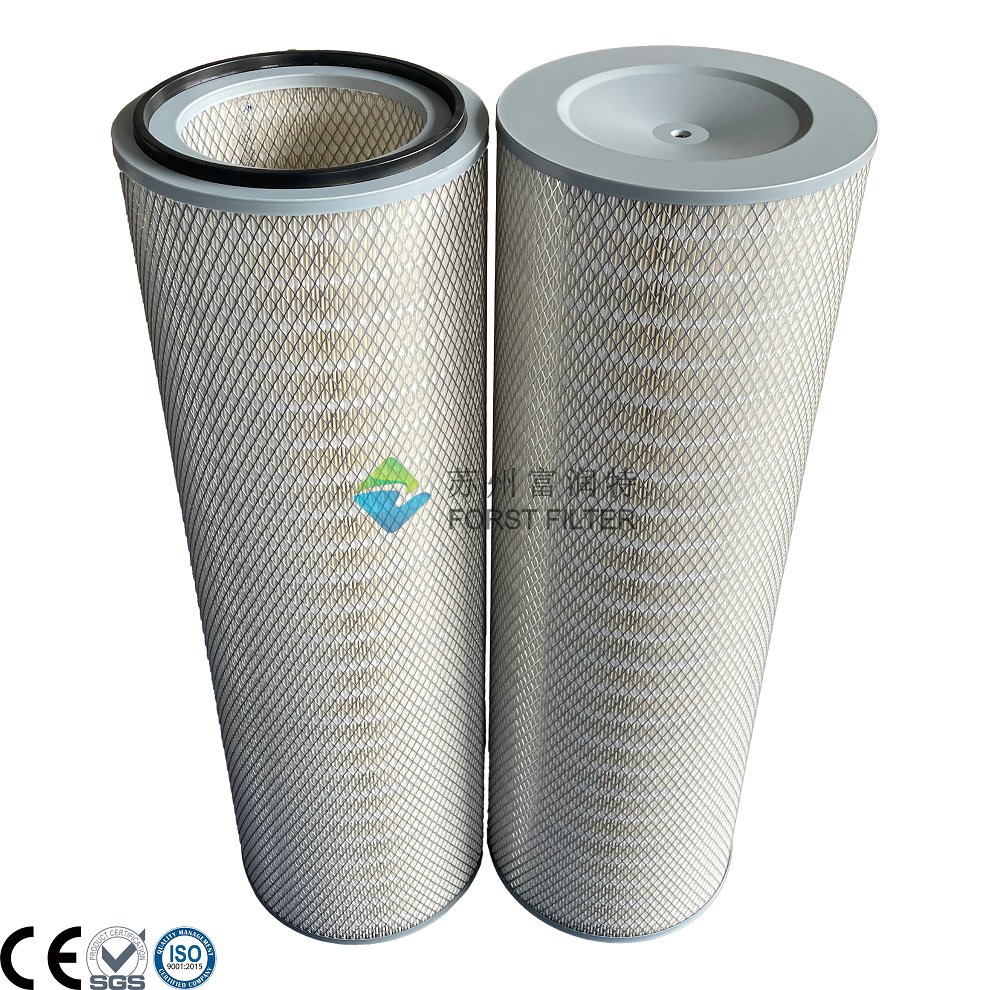 Forst High Efficiency Industrial Dust Collector Replacement Filter Cellulose Filter Cartridge