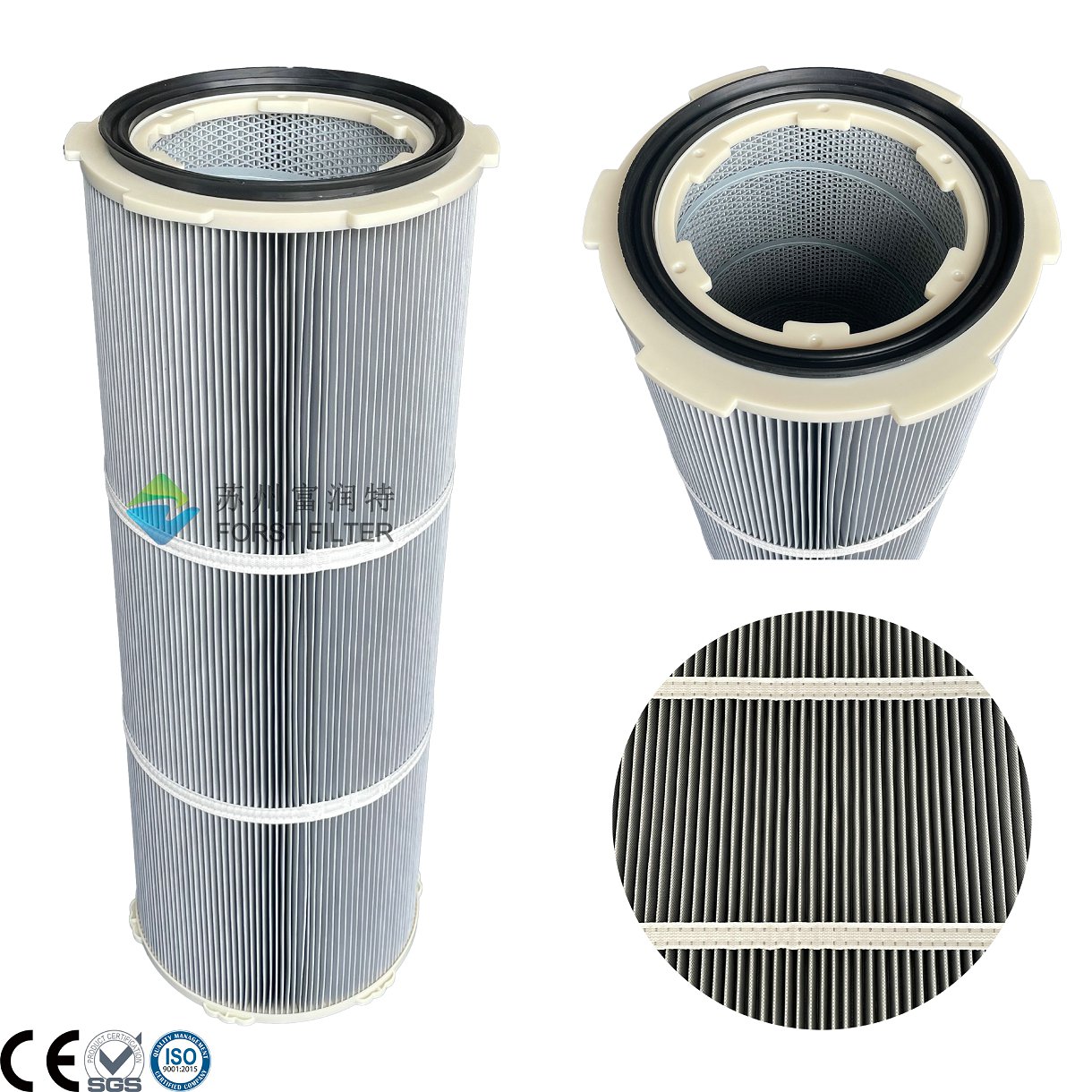 Six-lug Air Filter Cartridge