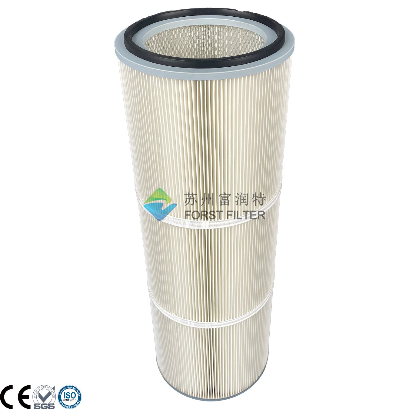 Cylindrical Polyester Filter Cartridge for Industrial Dust Collectors | High Efficiency & Customizable