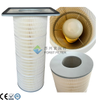 High-Efficiency Square Cap Dust Collector Filter Cartridge | Wood Pulp Paper Media, Secure Fit, Long Service Life