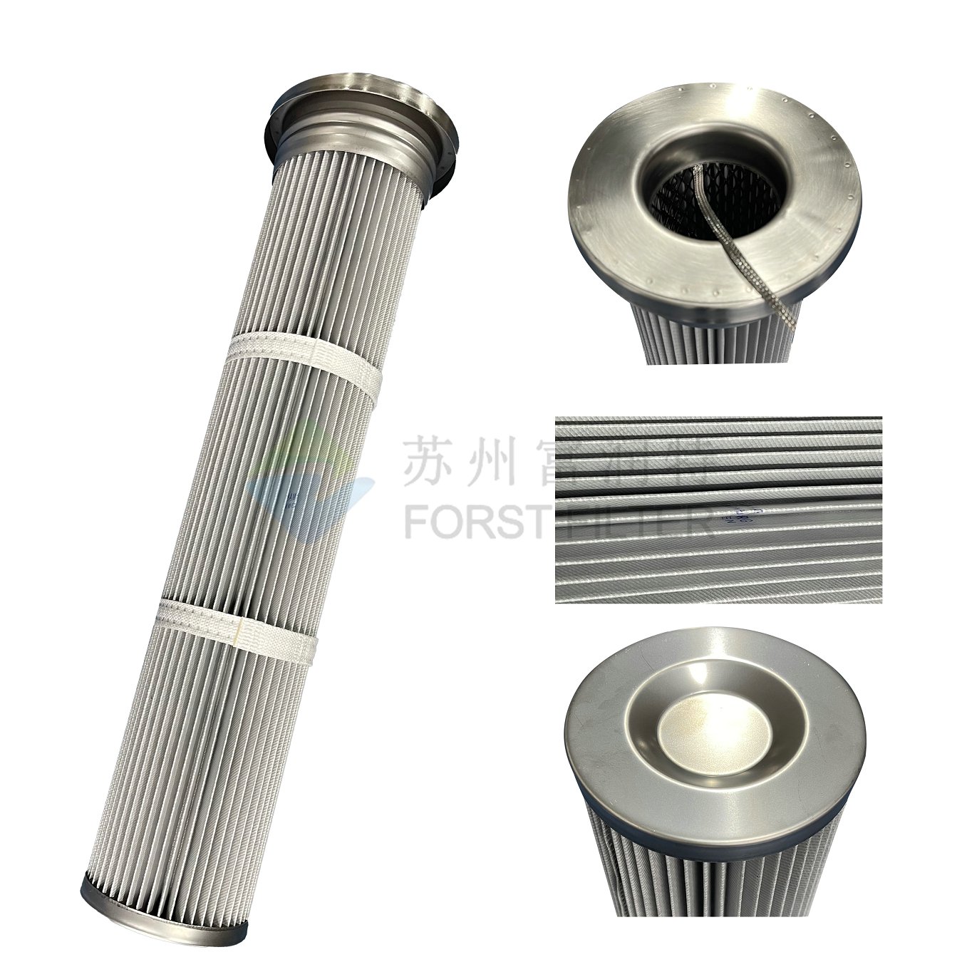 Industrial Gong Edge Cover Polyester Filter Cartridge–High Efficiency Dust Collection
