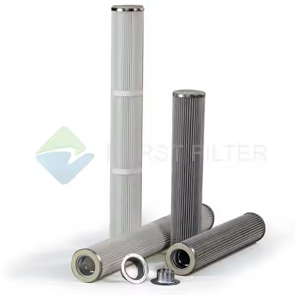 Metal Top Bottom Pleated Bag Filters
